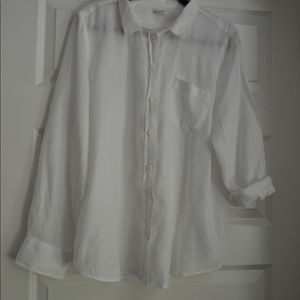 J. Crew linen button down shirt.